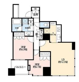 大崎ウエストシティタワーズ イースト 12階 間取り図