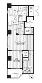 コスモリード新宿余丁町 108 間取り図