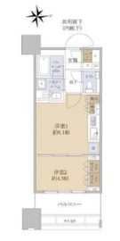 シティタワー銀座東 6階 間取り図