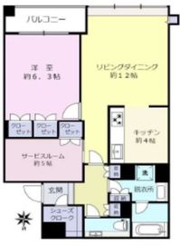 ザ・神宮前レジデンス 4階 間取り図