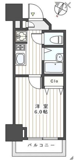 アフェクシオン日本橋人形町 12階 間取り図