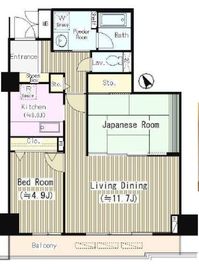 ハイエスト荻窪 204 間取り図