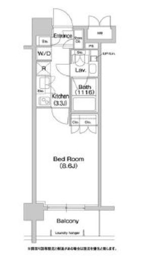 コンフォリア両国サウス 302 間取り図