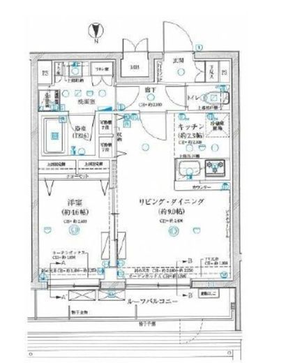GRAN PASEO神楽坂Ⅱ (グランパセオ神楽坂Ⅱ) 5階 間取り図
