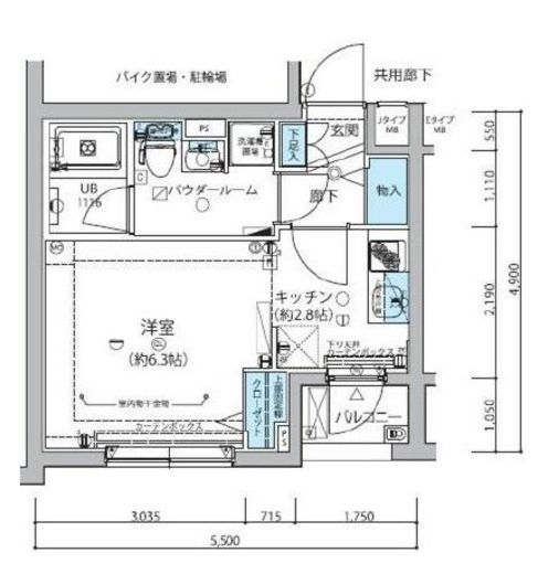 メインステージ信濃町 1階 間取り図