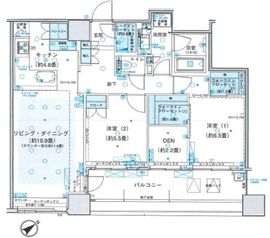 パークホームズ武蔵小山 15階 間取り図