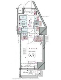 コンシェリア品川CROSSIA 7階 間取り図