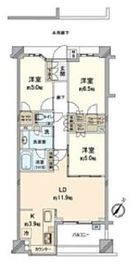 ドレッセ洗足池 2階 間取り図
