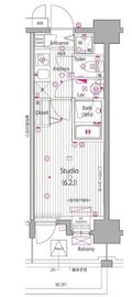 ガーラ・ヴィスタ大井仙台坂 3階 間取り図
