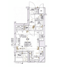 パレステュディオ麻布イースト 12階 間取り図