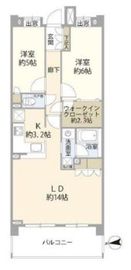 クレストレジデンス東中野 5階 間取り図