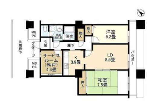 晴海ビュータワー（晴海アイランドトリトンスクエアビュータワー） 22階 間取り図