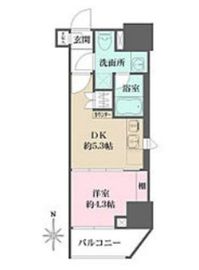 ルフォンプログレ元浅草マークス 804 間取り図