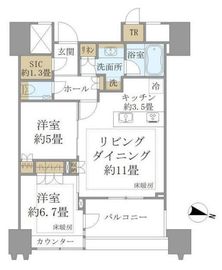 パークコート文京小石川ザ・タワー 17階 間取り図