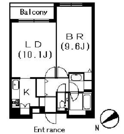 ヒルコート千駄木 4階 間取り図