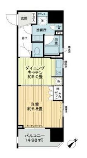 ライオンズアイル赤坂 3階 間取り図