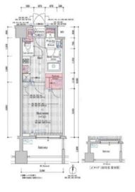 プレール・ドゥーク蔵前 1階 間取り図