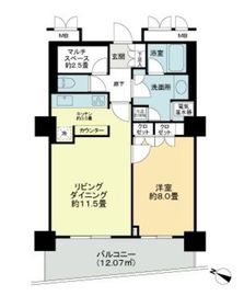 ストーリア品川 1205 間取り図