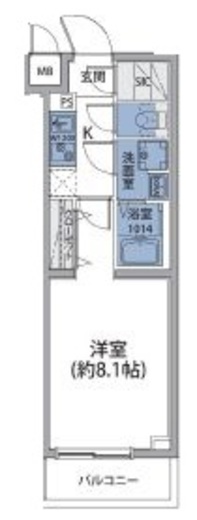 ルネサンスコート高田馬場 107 間取り図