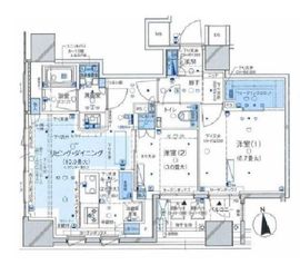 ブランズ大手町 13階 間取り図