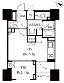 プレミスト渋谷宮益坂 10階 間取り図