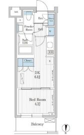 パークアクシス東陽町レジデンス 2205 間取り図