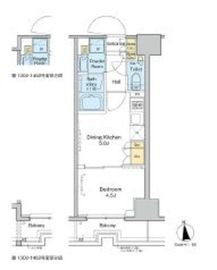 プラウドフラット浅草トレサージュ 1203 間取り図