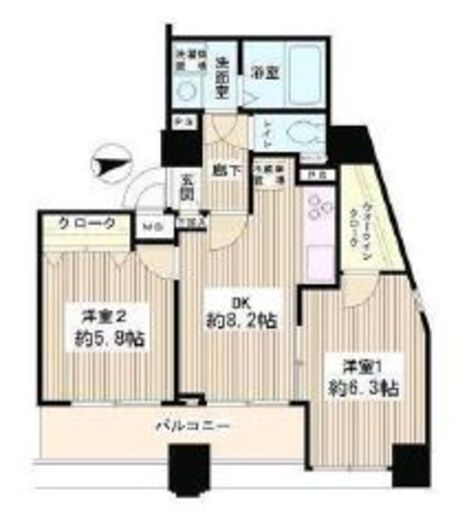 パークヒルズ 701 間取り図