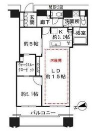 富久クロスコンフォートタワー(Tomihisa Cross)  43階 間取り図