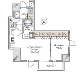 La Douceur巣鴨 (ラドゥセール巣鴨) 709 間取り図