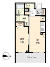 カッシア新高円寺 506 間取り図