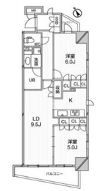 デュオステージ後楽園 603 間取り図