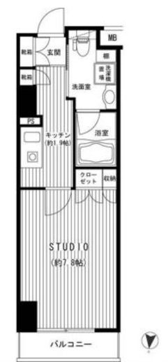 Feel A 渋谷 3階 間取り図