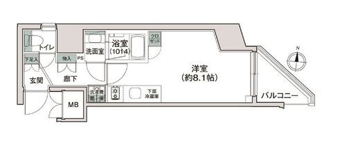 シーズンフラッツ池上 601 間取り図