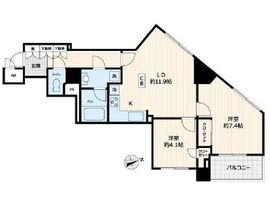 ヴィア・シテラ新宿 9階 間取り図