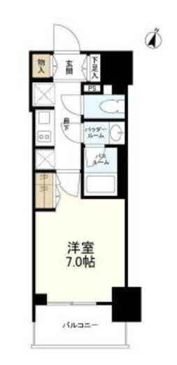 シティハウス東麻布 13階 間取り図