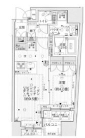 インプレストコア四谷坂町 13階 間取り図