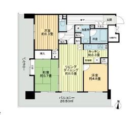 ライオンズプラザ両国 4階 間取り図