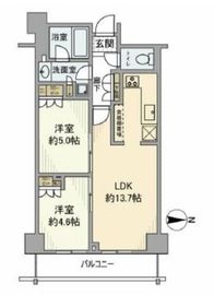 イーストコア曳舟一番館 13階 間取り図