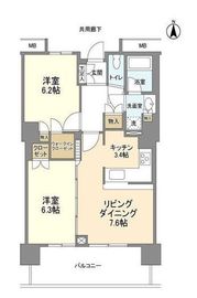 豊洲シエルタワー 22階 間取り図