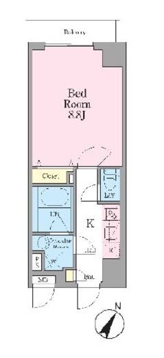 グランレスト文京茗荷谷 402 間取り図