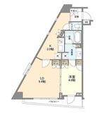 クインテット恵比寿 410 間取り図