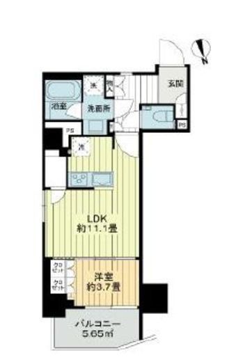 A-standard本郷三丁目 13階 間取り図
