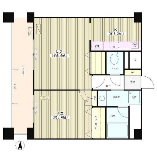 カーサミア 601 間取り図