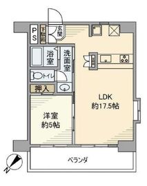 虎ノ門ガーデン 8階 間取り図