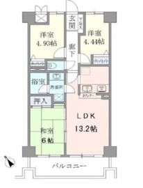 サンリヴァ隅田 604 間取り図