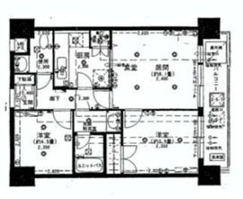 虎ノ門ガーデン 6階 間取り図