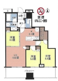 アトラスブランズタワー三河島 20階 間取り図