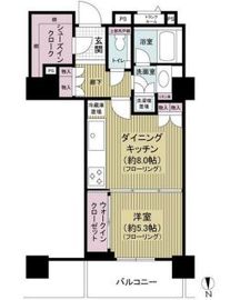 コスモポリス品川 32階 間取り図