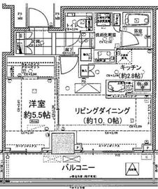 クラッシィタワー東中野 9階 間取り図